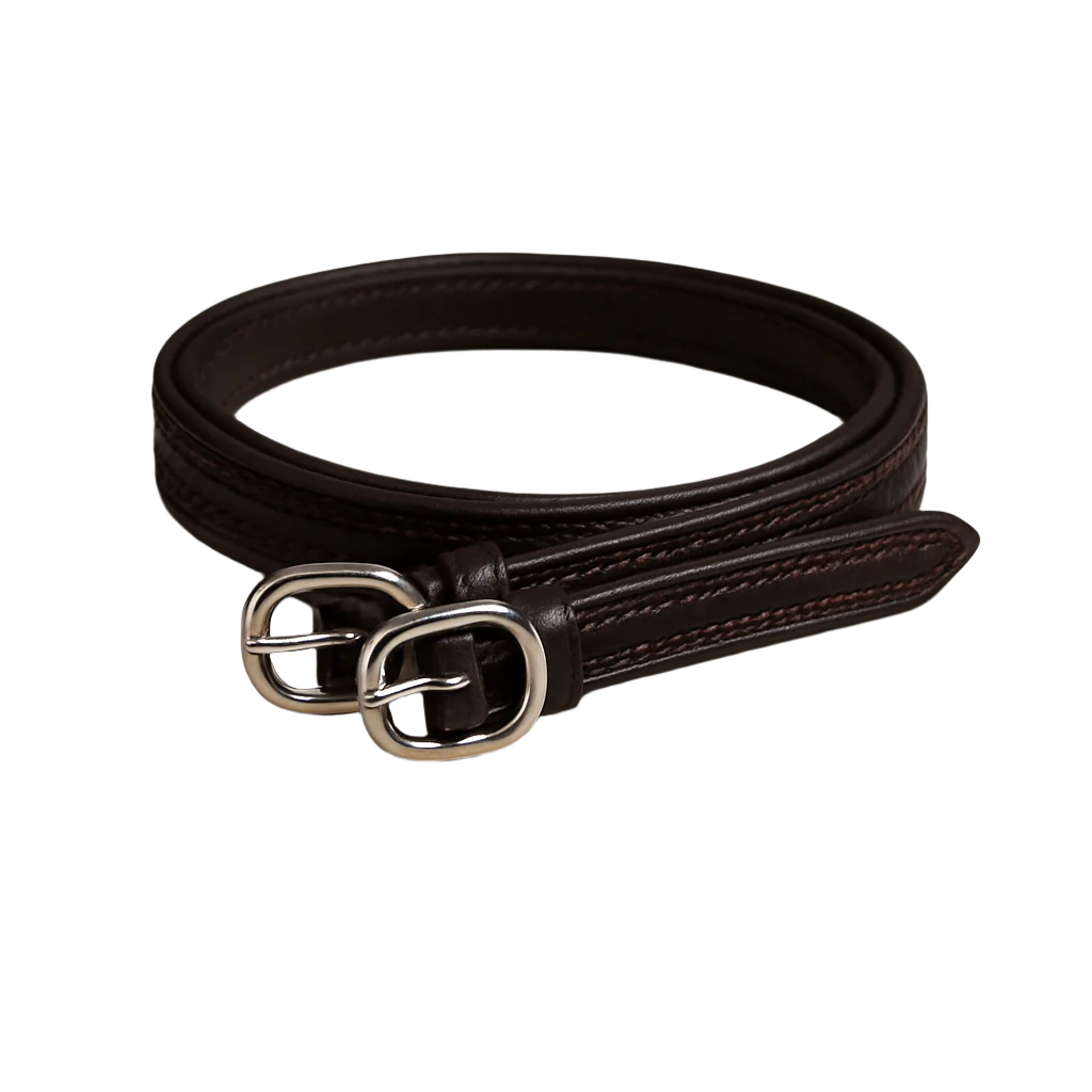 Mackey Leather Spur Straps #colour_brown