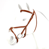 Equipe Emporio Figure 8 Padded Bridle with Silver Fittings - No Reins #colour_newmarket