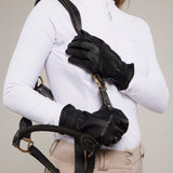 Toggi Ladies Clairwood Leather Riding Gloves #colour_black