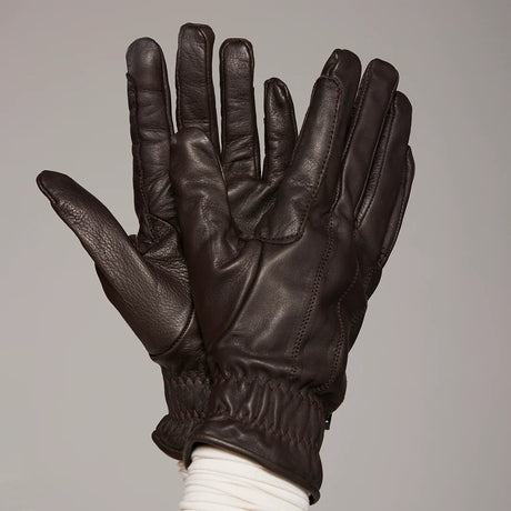 Toggi Ladies Clairwood Leather Riding Gloves #colour_chocolate