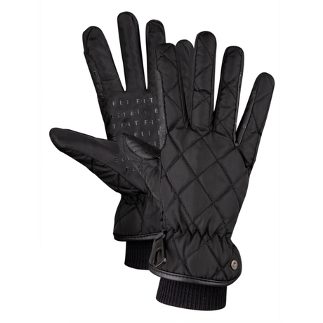 E.L.T Children's Diamond Winter Riding Gloves #colour_black