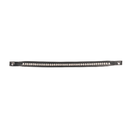 ProPresicce Signature Classic Diamante Browband by Hy Equestrian #colour_black-with-silver-diamantes