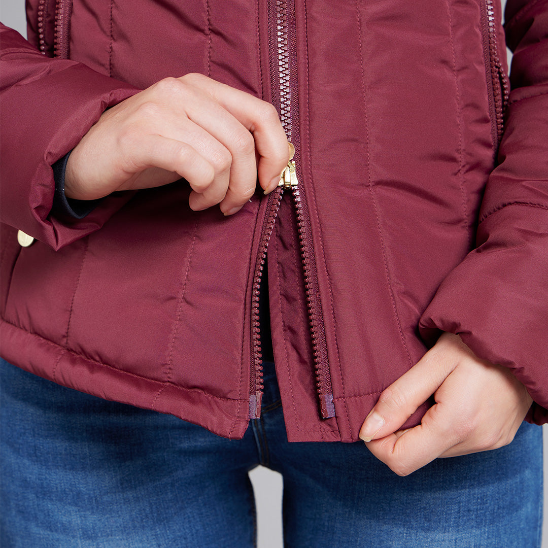 Toggi Cranleigh Padded Jacket #colour_burgundy