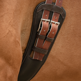 Henry James Curved Anatomic Short Girth #colour_havana-brown