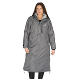 EQUIDRY Women's Thick Fleece Evolution Stowaway Hood #colour_grey-grey