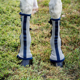 Horseware Ireland Fly Boots - Pack of 2 #colours_silver-navy
