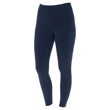 Covalliero Children's Full Grip Riding Tights #colour_dark-navy