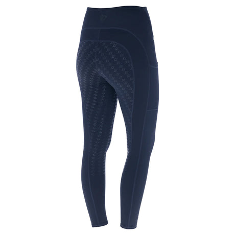Covalliero Children's Full Grip Riding Tights #colour_dark-navy