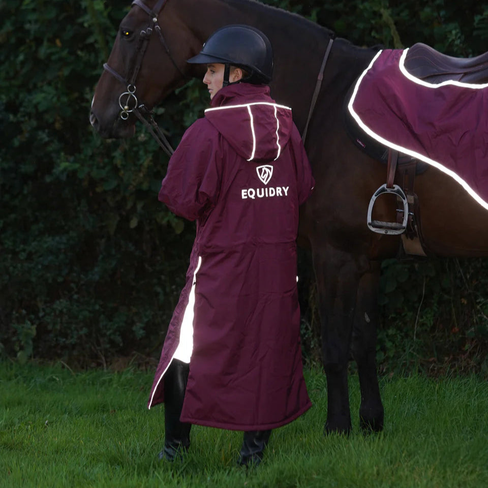 EQUIDRY Women's Thin Fleece Reflective Evolution #colour_plum