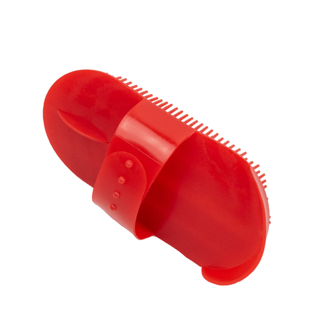 GS Equestrian & Country Plastic Curry Comb #colour_red