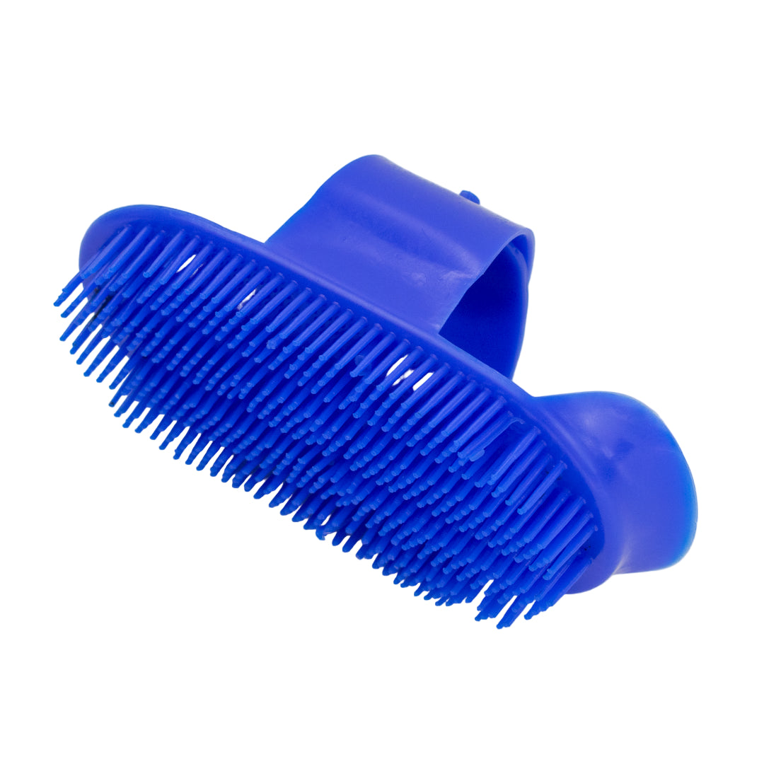 GS Equestrian & Country Plastic Curry Comb #colour_blue