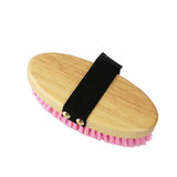 GS Equestrian & Country Wooden Body Brush #colour_pink