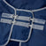Horseware Ireland Amigo Straight Front Chest Extender #colour_navy-titanium-grey