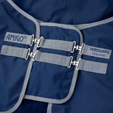 Horseware Ireland Amigo Straight Front Chest Extender #colour_navy-titanium-grey