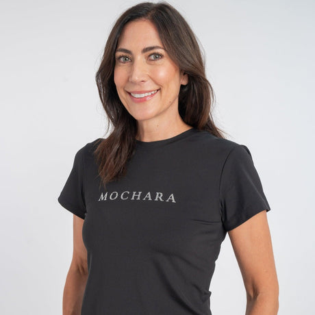 Mochara Luxe Diamante Logo T Shirt