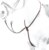 Equipe Leather Martingale with Brass Fittings #Colour_brown