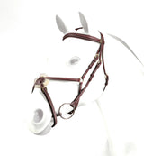 Equipe Emporio Grackle Bridle with Silver Fittings #Colour_brown