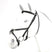 Equipe Emporio Figure 8 Padded Bridle with Brass Fittings - No Reins #colour_black