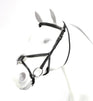 Equipe Emporio Figure 8 Padded Bridle with Brass Fittings - No Reins #colour_black