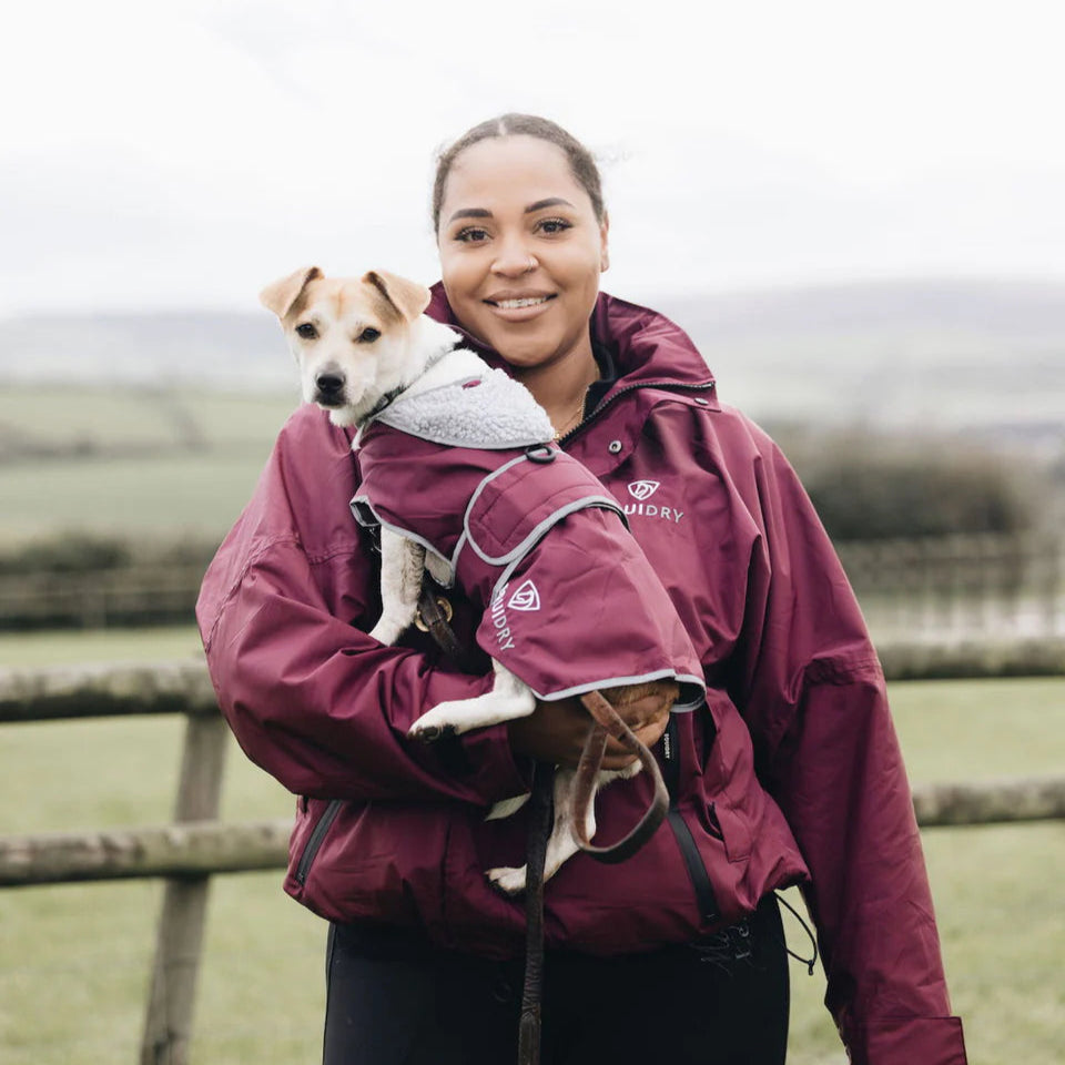 QUIDRY Dog Coat #colour_plum-grey