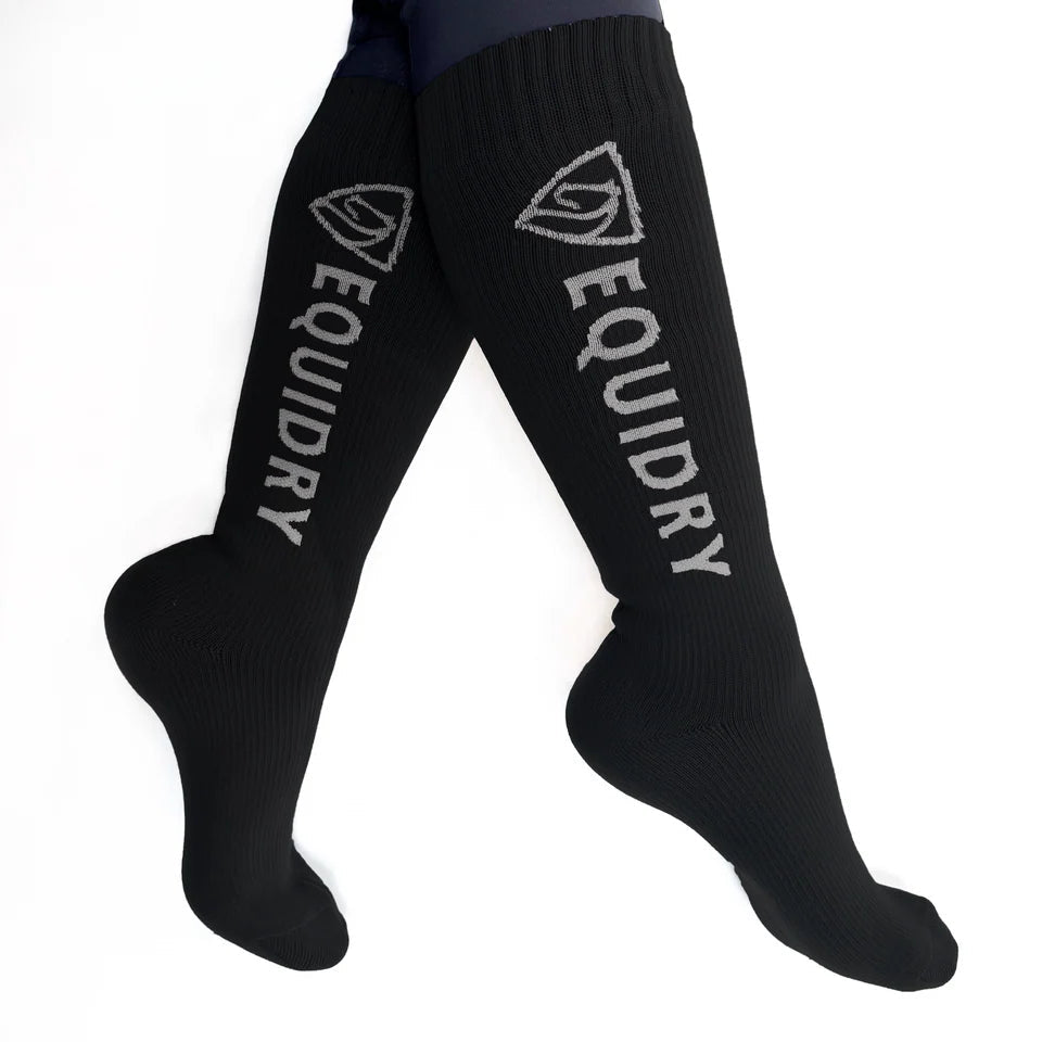 EQUIDRY Waterproof Socks #colour_black-grey