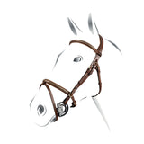 Equestro English Headboard In Clincher Leather #colour_cognac