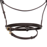 Equestro English Headboard In Clincher Leather #colour_brown