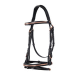 Equestro English Clincher Leather Bridle Colour Rose Gold
