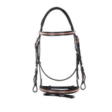 Equestro English Clincher Leather Bridle Colour Rose Gold