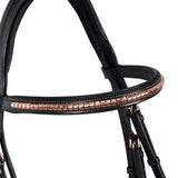 Equestro English Clincher Leather Bridle Colour Rose Gold