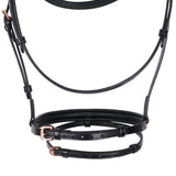 Equestro English Clincher Leather Bridle Colour Rose Gold