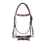 Equestro English Clincher Leather Bridle Colour Rose Gold