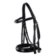 Equestro Leather Dressage Bridle Without Reins #colour_black