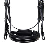 Equestro Leather Dressage Bridle Without Reins #colour_black