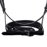 Equestro Leather Dressage Bridle Without Reins #colour_black