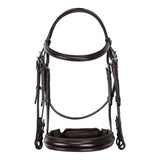 Equestro Leather Dressage Bridle Without Reins #colour_brown