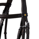 Equestro Leather Dressage Bridle Without Reins #colour_brown