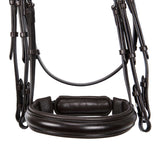Equestro Leather Dressage Bridle Without Reins #colour_brown