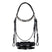 Equestro English Leather Bridle With Glitter New #colour_black