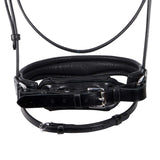 Equestro English Leather Bridle With Glitter New #colour_black