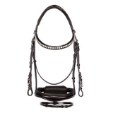 Equestro English Leather Bridle With Glitter New #colour_brown