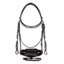 Equestro English Leather Bridle With Glitter New #colour_brown