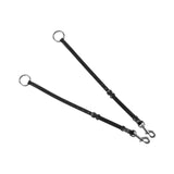 Equestro Tanned Leather Fork Breastplate #colour_black