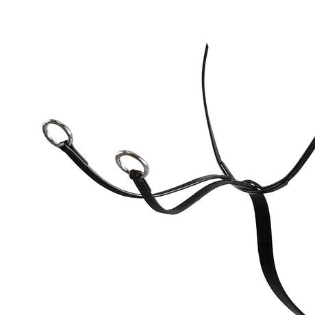 Equestro Leather Collier Martingale #colour_black