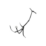 Equestro Tanned Leather Fork Hunting Breastplate #colour_black