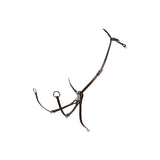 Equestro Tanned Leather Fork Hunting Breastplate #colour_brown