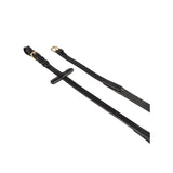 Equestro Rubber-Reinforced Leather Reins For English Bridle