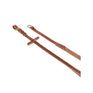Equestro Rubber-Reinforced Leather Reins For English Bridle