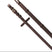 Equestro Reins For English Bridle With Brass-Plated Buckles #colour_brown