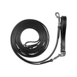 Equestro Leather Draw Reins #colour_black